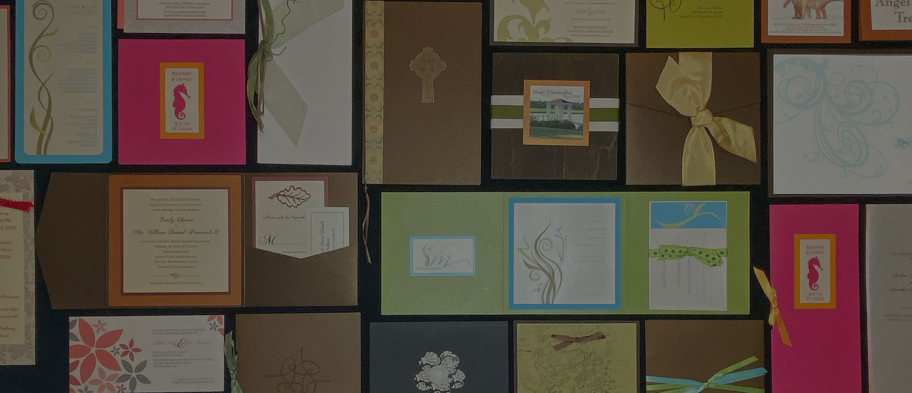 Collage of invitations